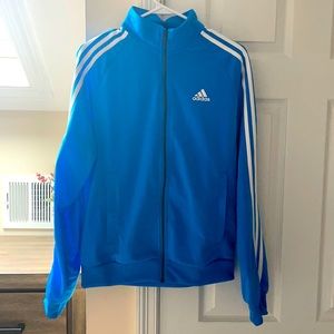 Men Adidas FULL SUIT size small light blue